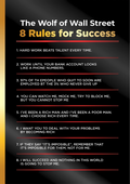 Motivational Canvas Wall Art - 8 Rules For Success