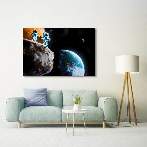 Canvas Wall Art Home Decor - A Day In Space