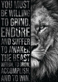 Motivational Canvas Wall Art - Awaken The Beast Within