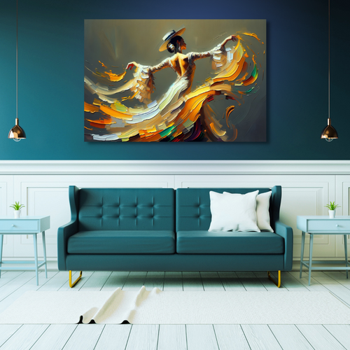 Canvas Wall Art Home Decor - Colourful Dancer