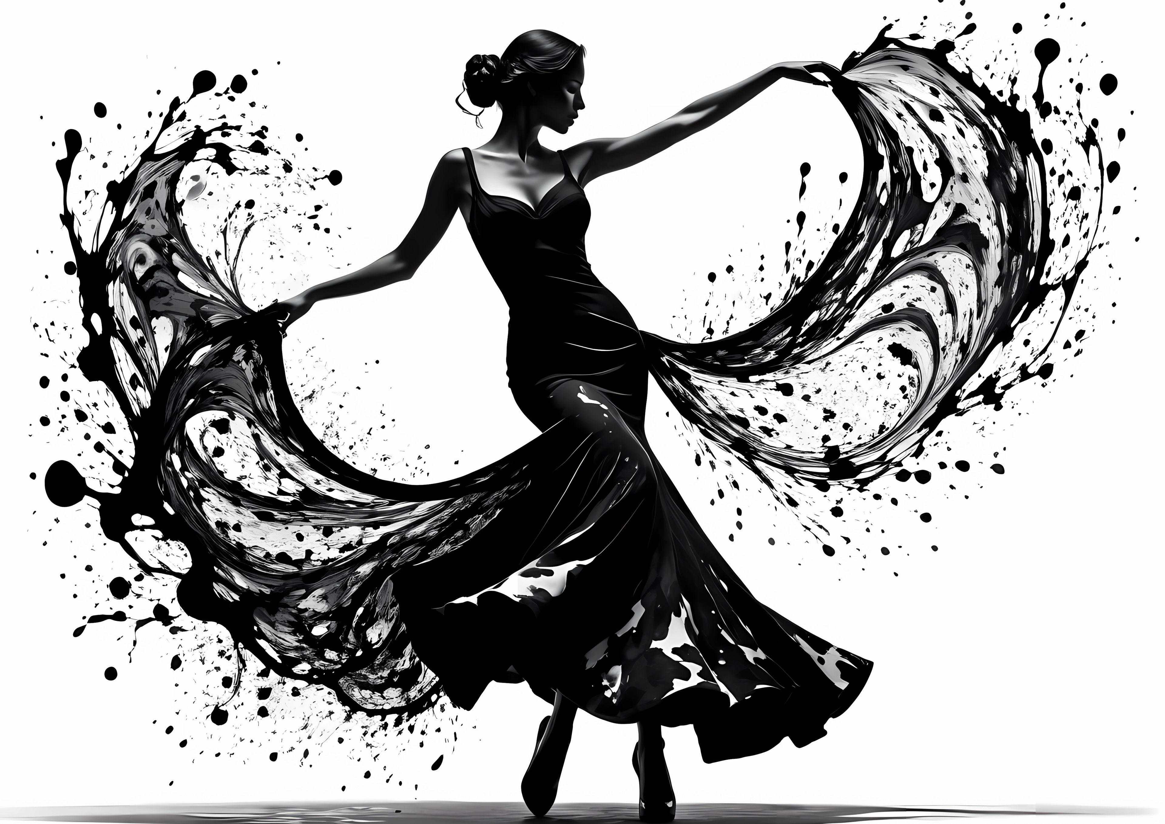 Canvas Wall Art Home Decor - Dance Splash