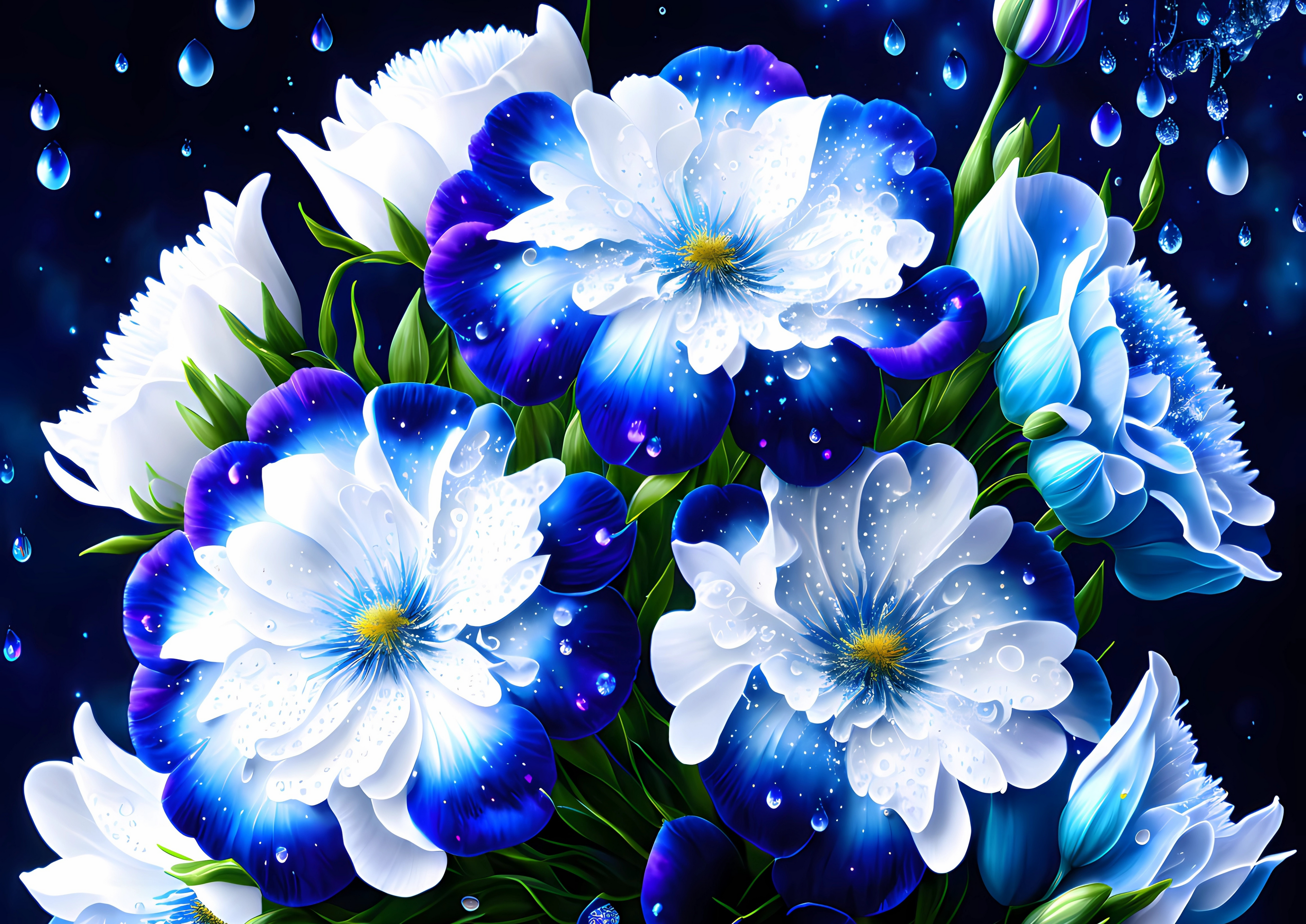 Canvas Wall Art Home Decor - TFantasy Flowers 02
