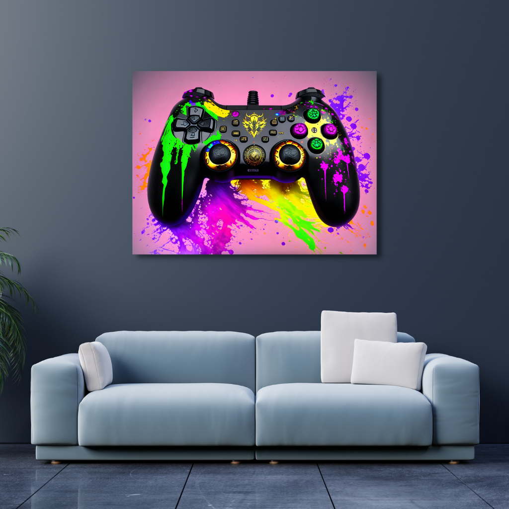 Canvas Wall Art Home Decor - Game Controller