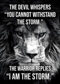 Motivational Canvas Wall Art - I Am The Storm
