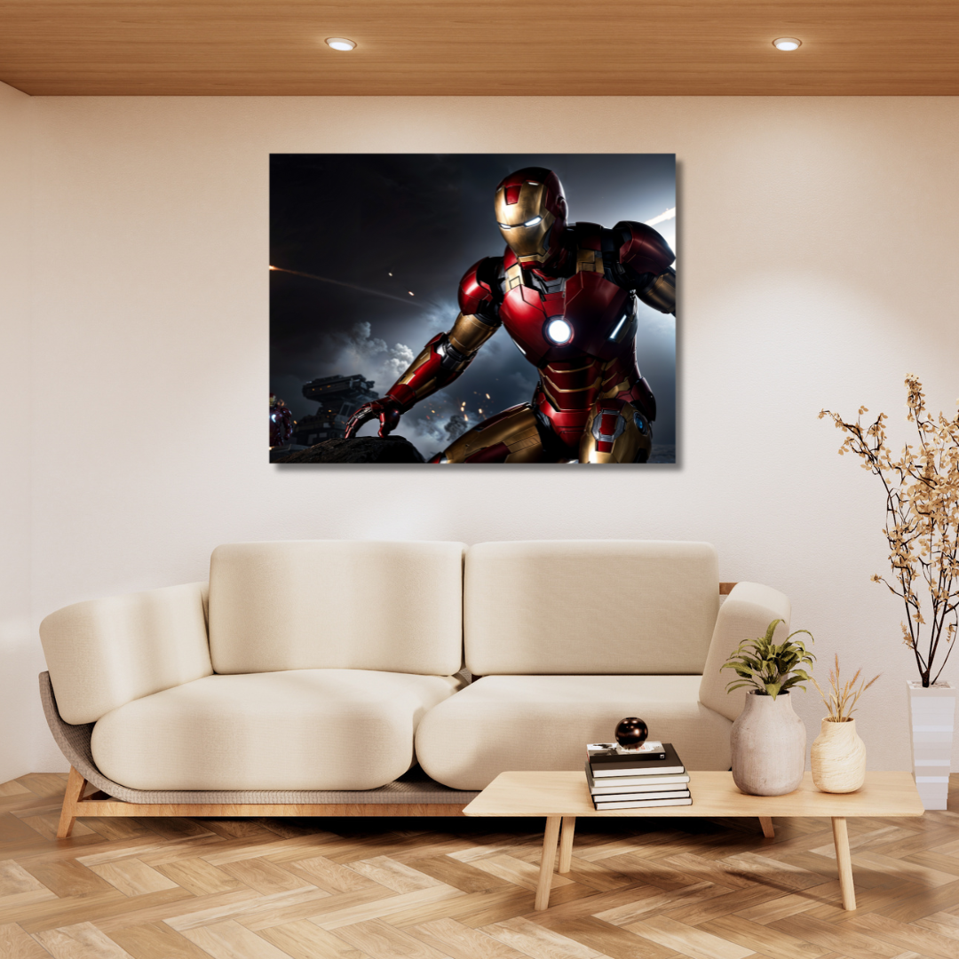 Canvas Wall Art Home Decor - Iron Man Rise