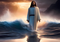 Canvas Wall Art Home Decor - Jesus Walking On Water 03