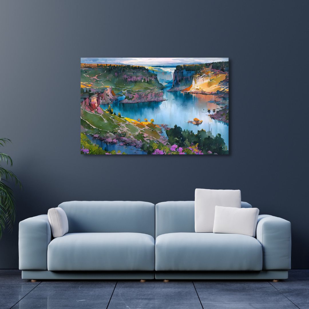 Canvas Wall Art Home Decor - Lagoon