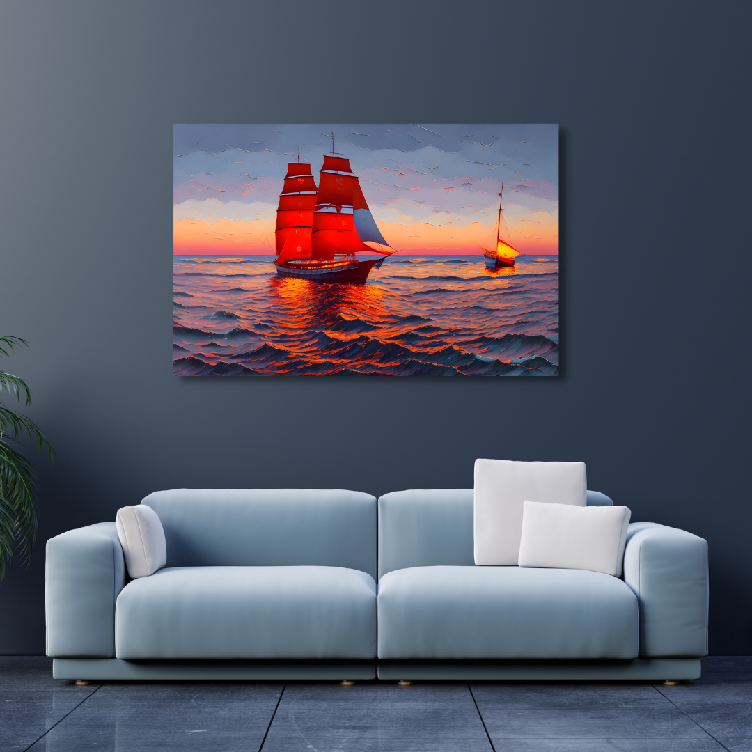 Canvas Wall Art Home Decor - Life On The Sea