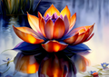 Canvas Wall Art Home Decor - Lotus Flower Bomb