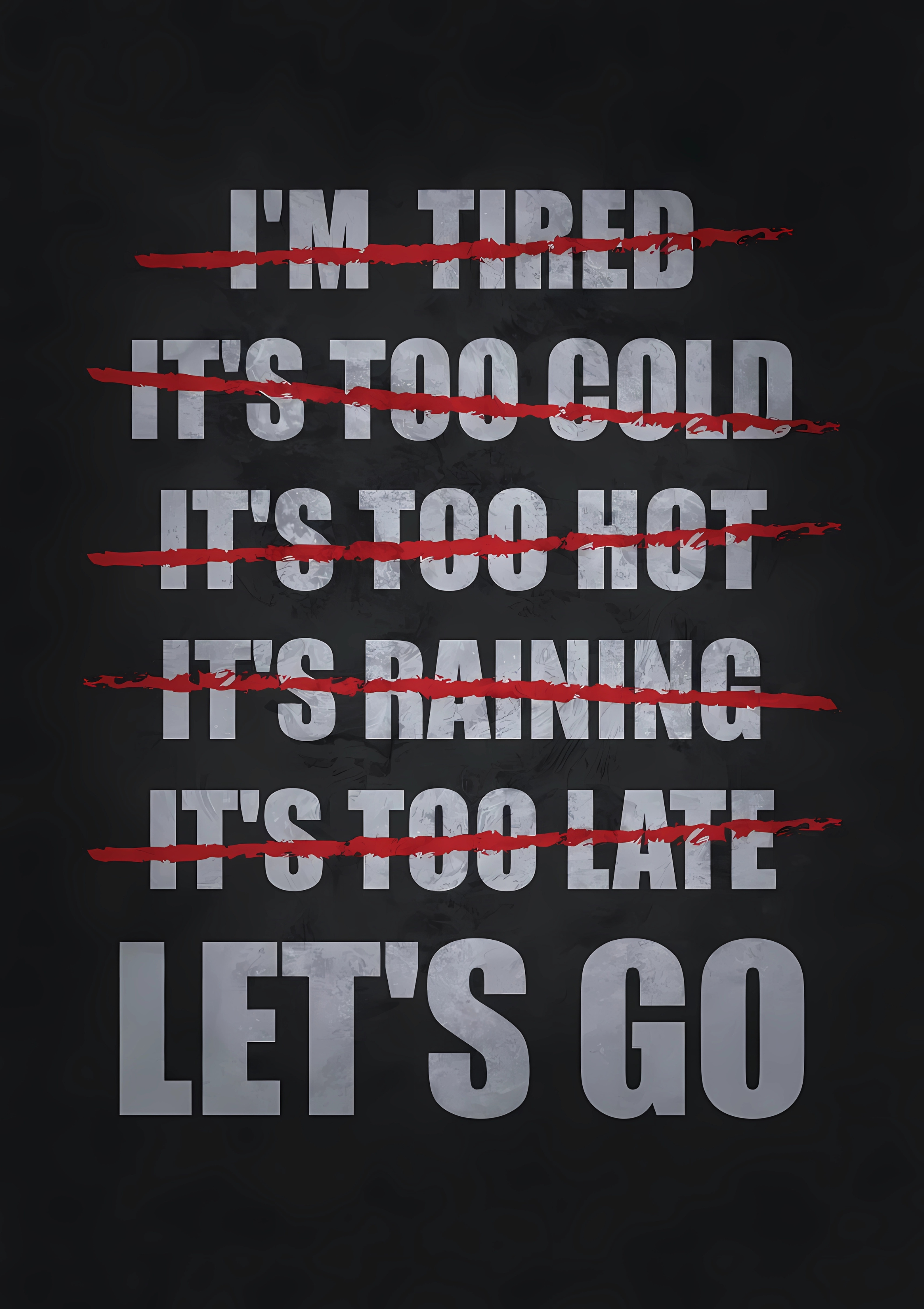 Motivational Canvas Wall Art - Let's Go
