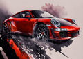 Canvas Wall Art Home Decor - Porsche 911
