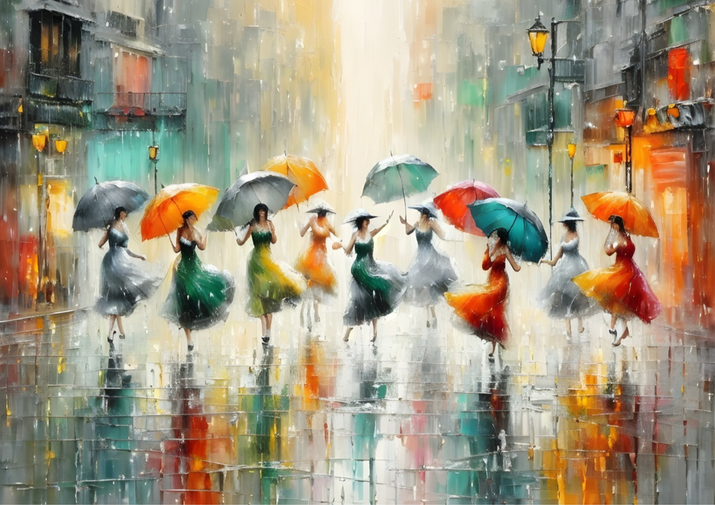 Canvas Wall Art Home Decor - Rain Laughter