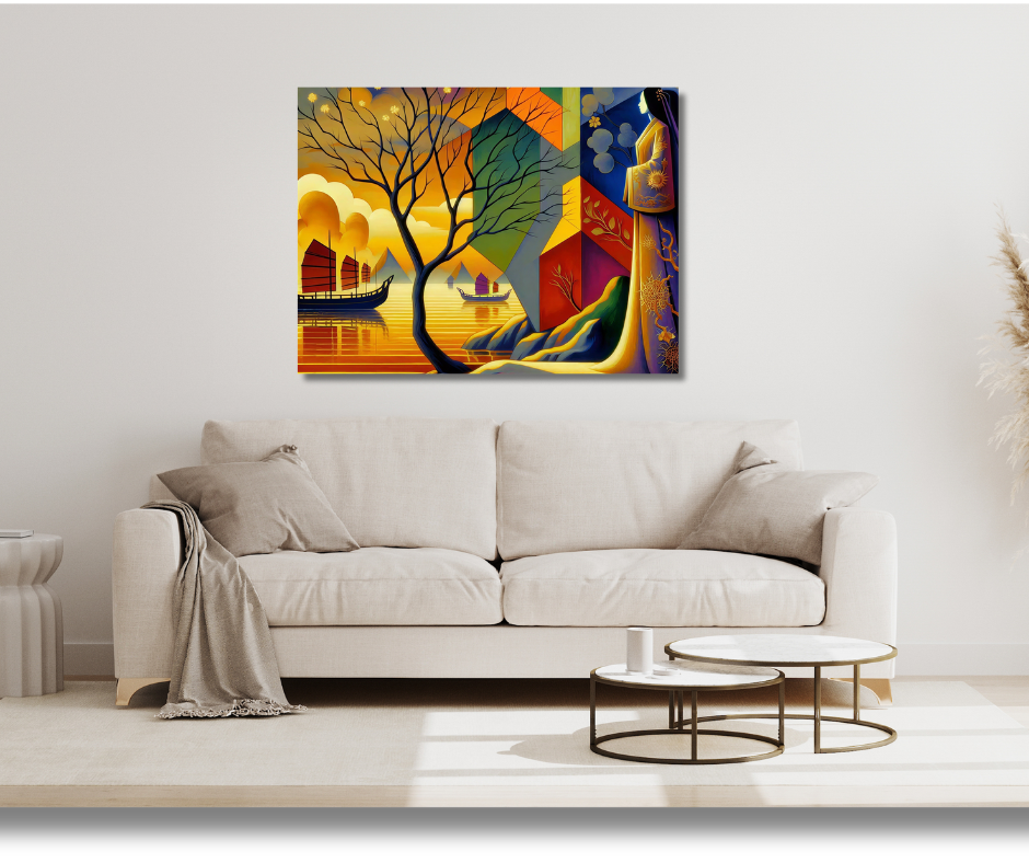 Canvas Wall Art Home Decor - Rainbow Hair