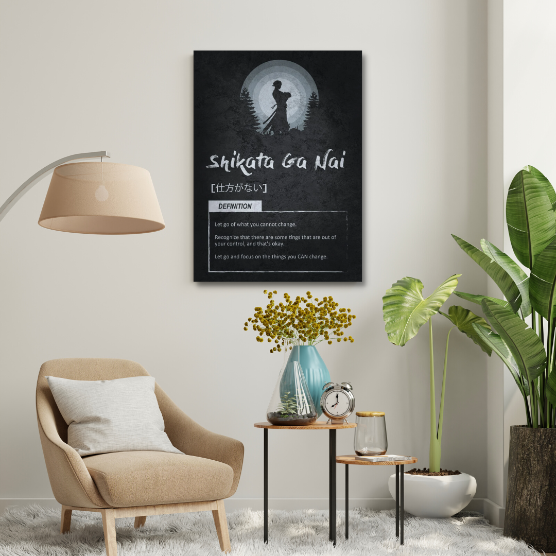 Motivational Canvas Wall Art - Shikata Ga Nai