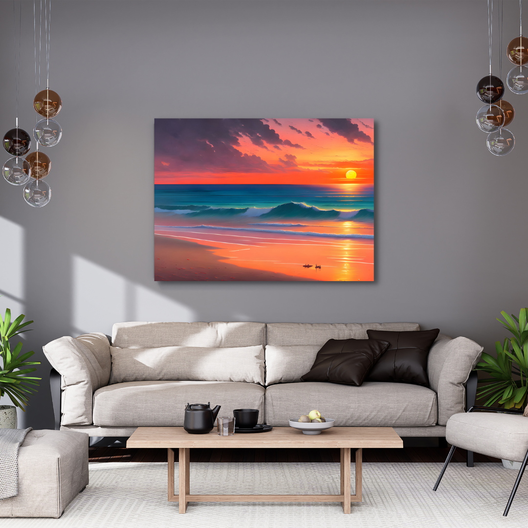 Canvas Wall Art Home Decor - Tropical Sunset