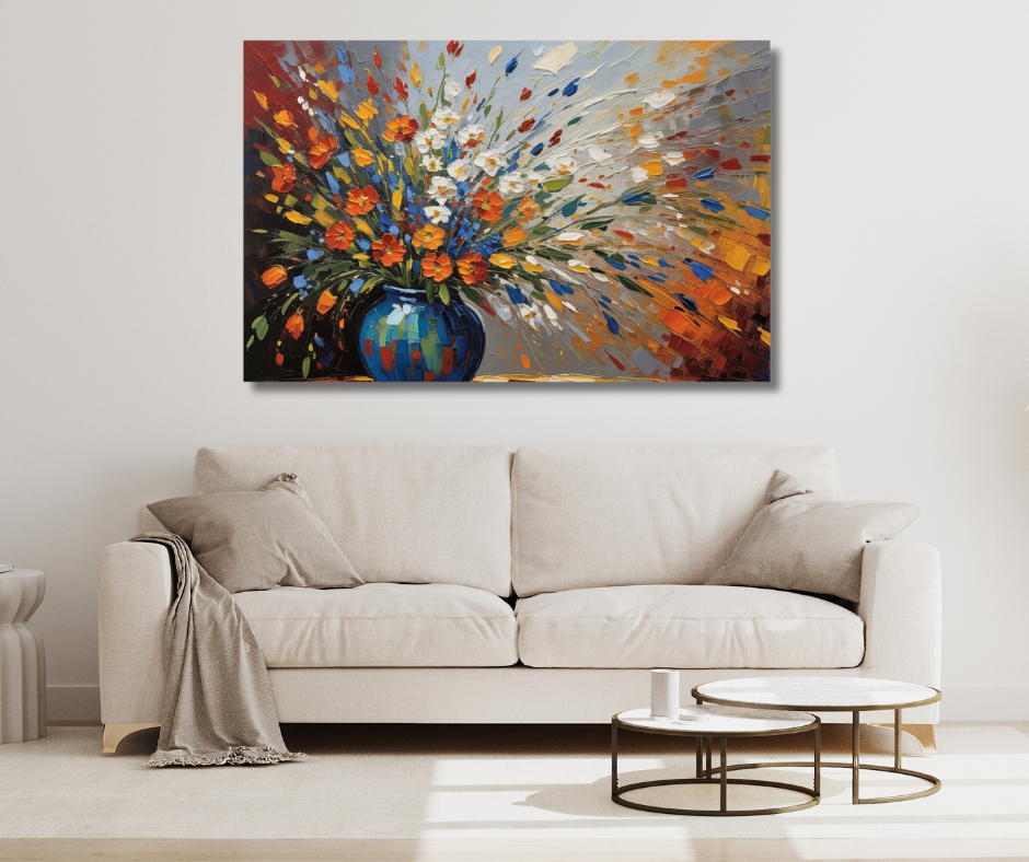 Canvas Wall Art Home Decor - Vibrant Flowers