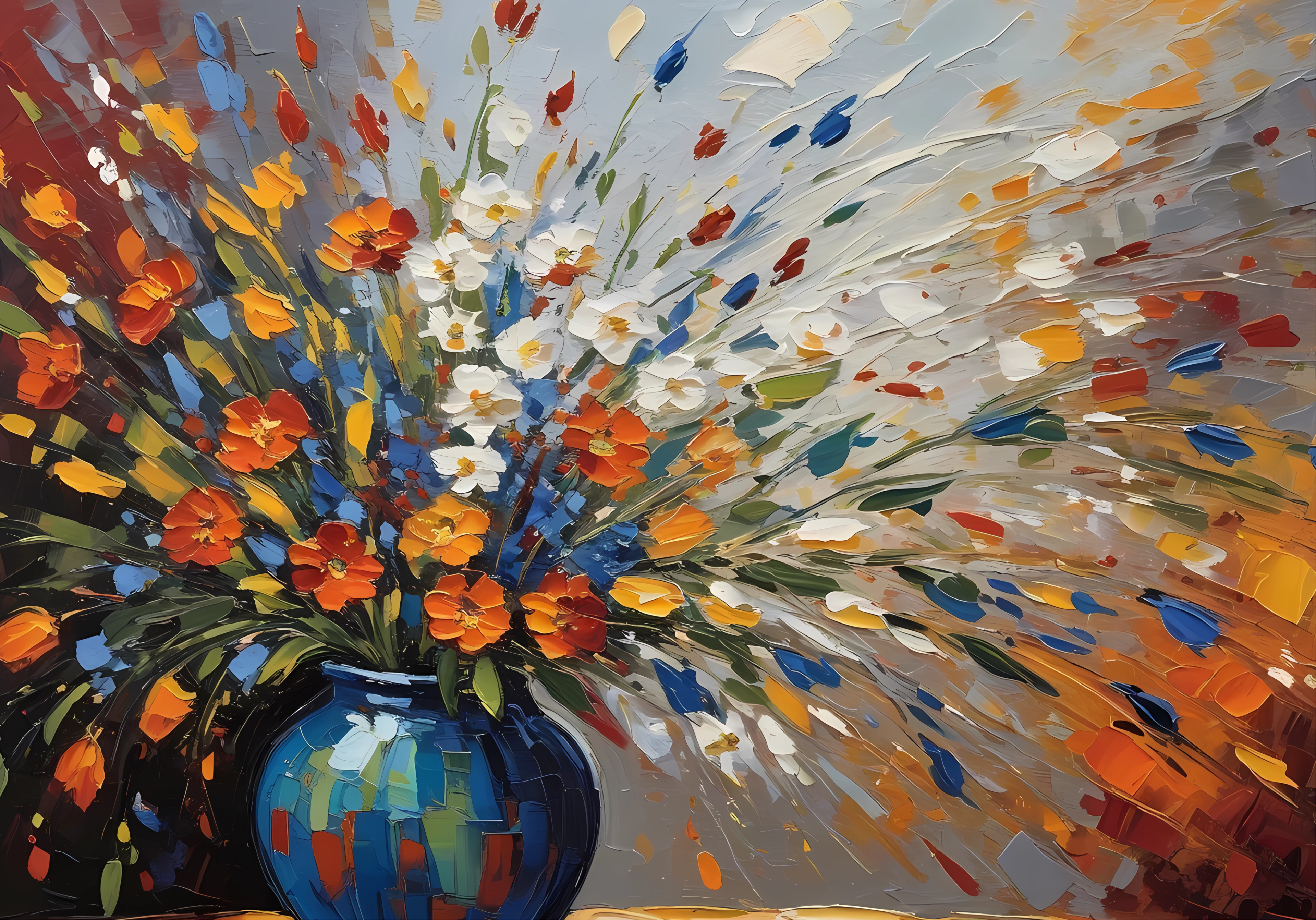 Canvas Wall Art Home Decor - Vibrant Flowers