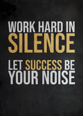 Motivational Canvas Wall Art - Work Hard In Silence