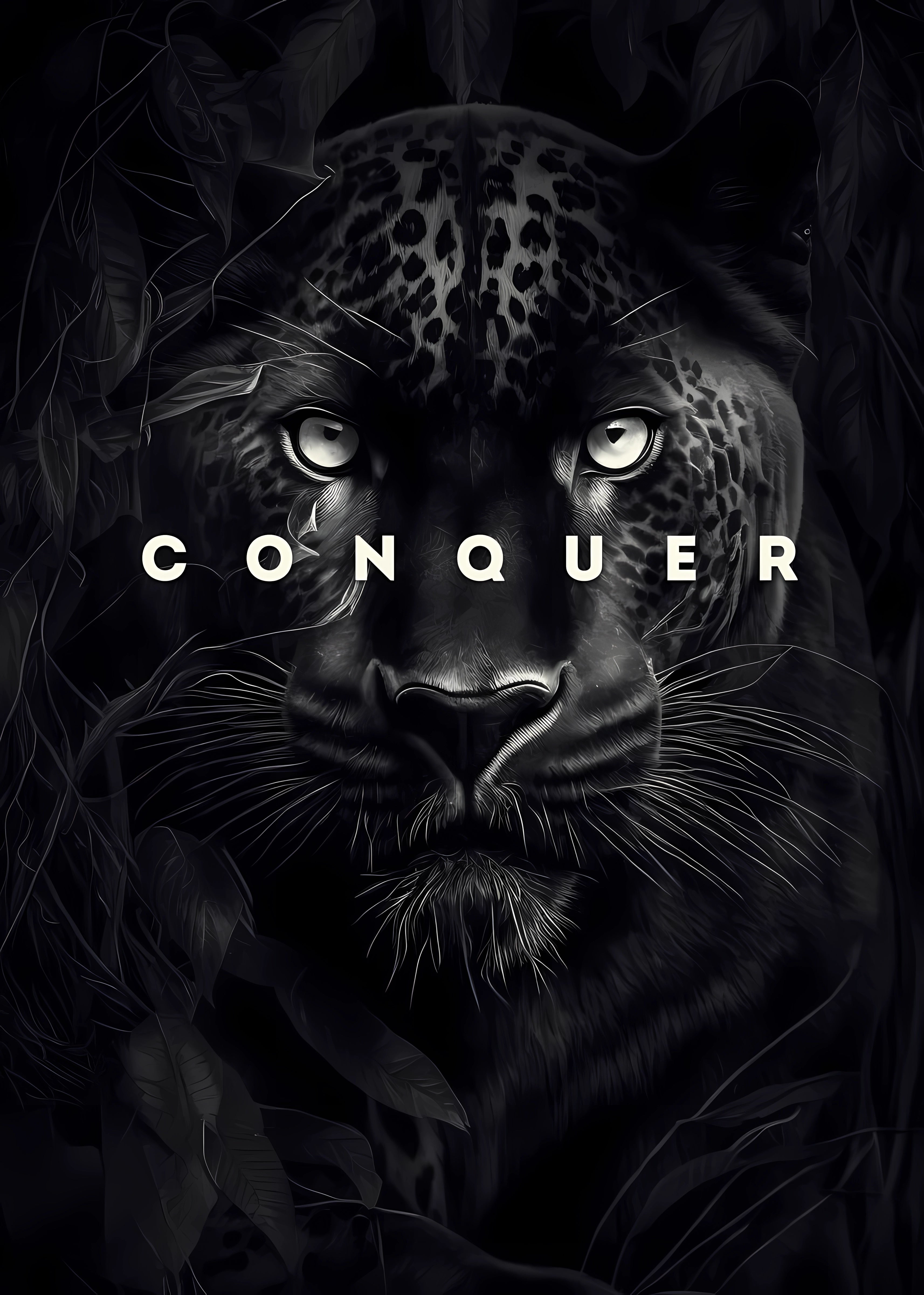 Motivational Canvas Wall Art - Conquer