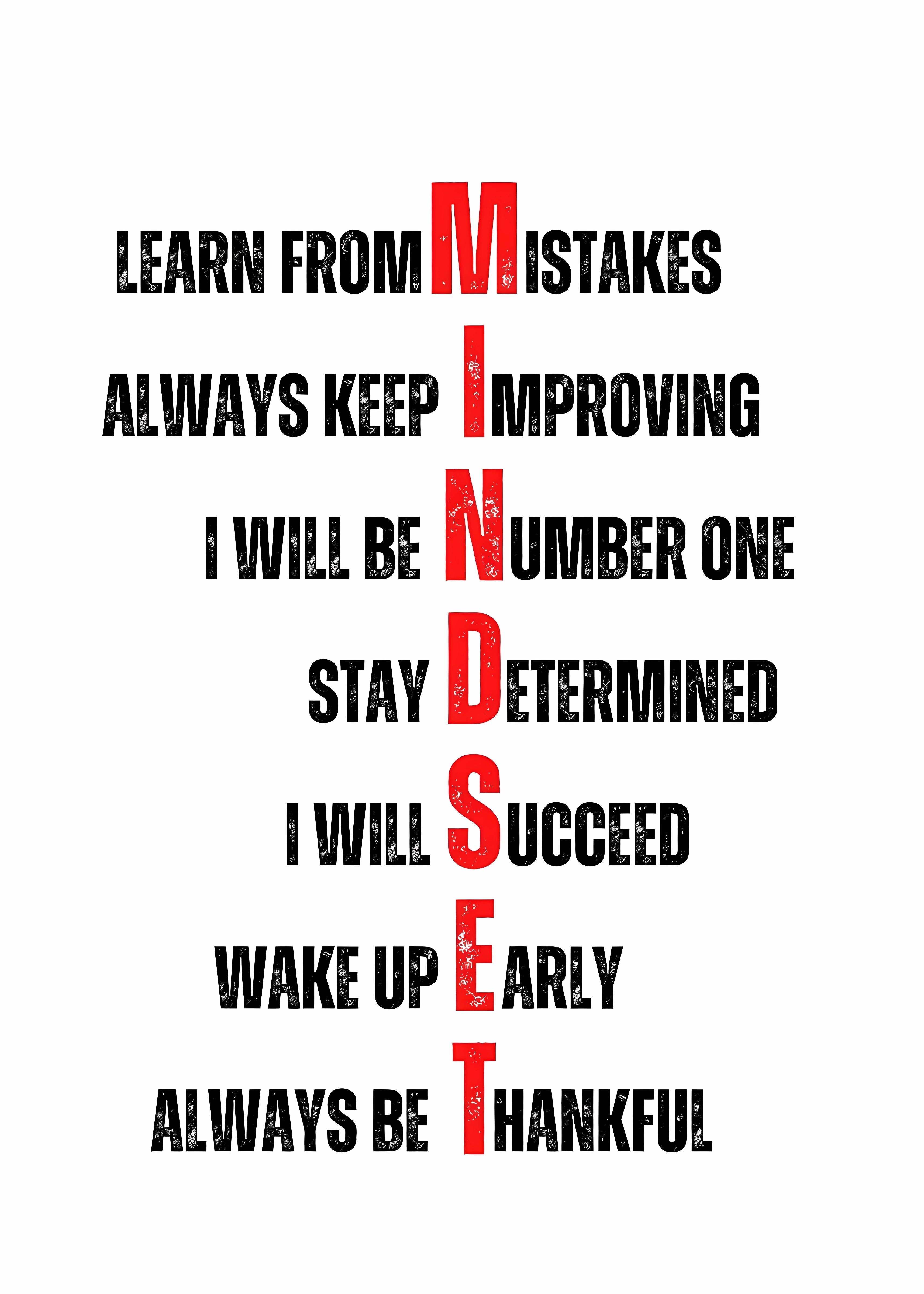 Motivational Canvas Wall Art - Mindset