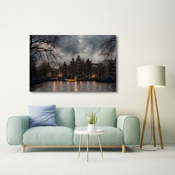 Amsterdam On A Cloudy Day